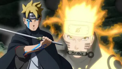 Naruto and Boruto from the Naruto franchise