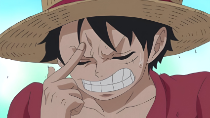 One Piece Luffy Think