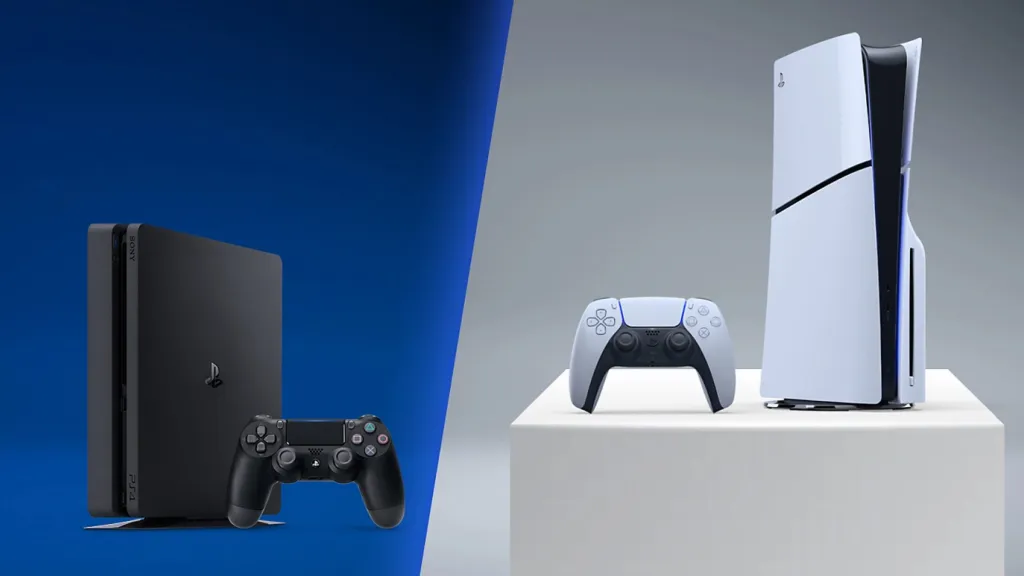 PS4 PS5 Side by Side Comparison