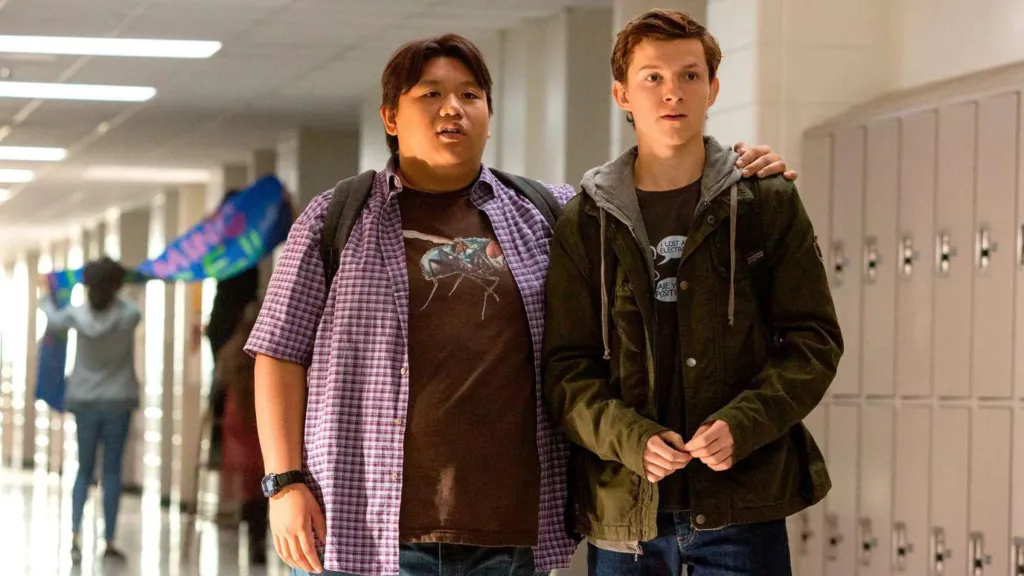 Peter Parker and Ned Leeds in Spider-Man Far From Home