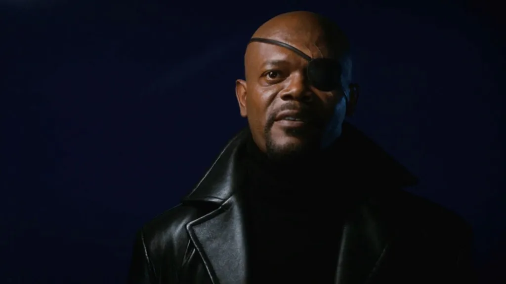 Samuel L Jackson as Nick Fury in Iron Man