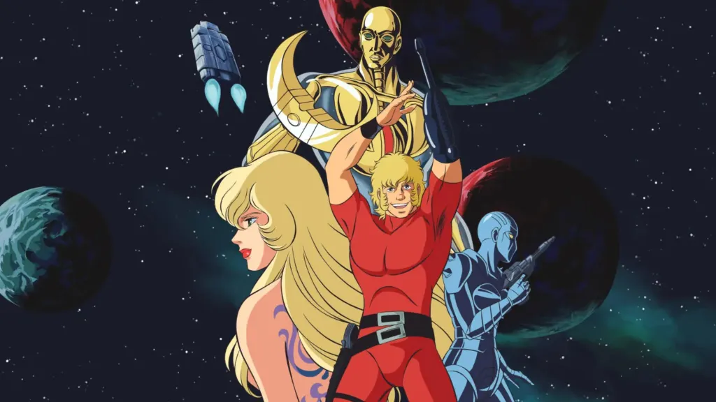 Space Adventure Cobra characters in space background