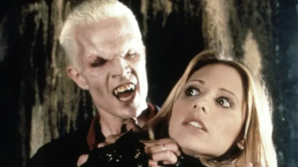 Spike attacks Buffy