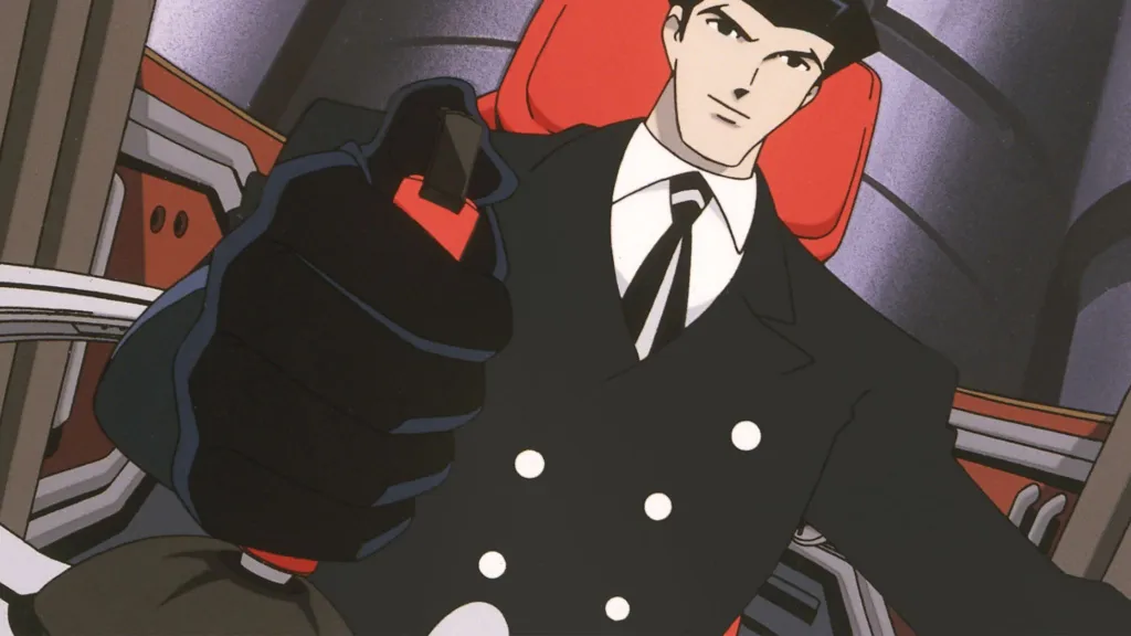 The Big O protagonist holding a controller