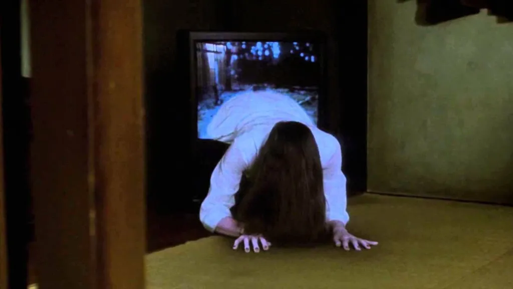 The vengeful spirit of Sadako Yamamura in 1998's Ringu