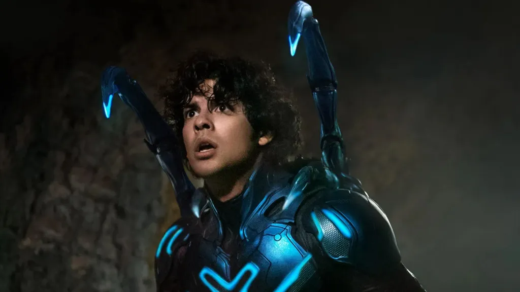 Xolo Maridueña as Jaime Reyes in Blue Beetle