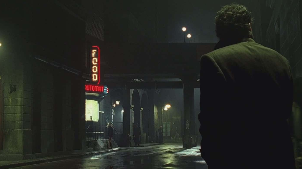 A still of a street in Dark City (1998)