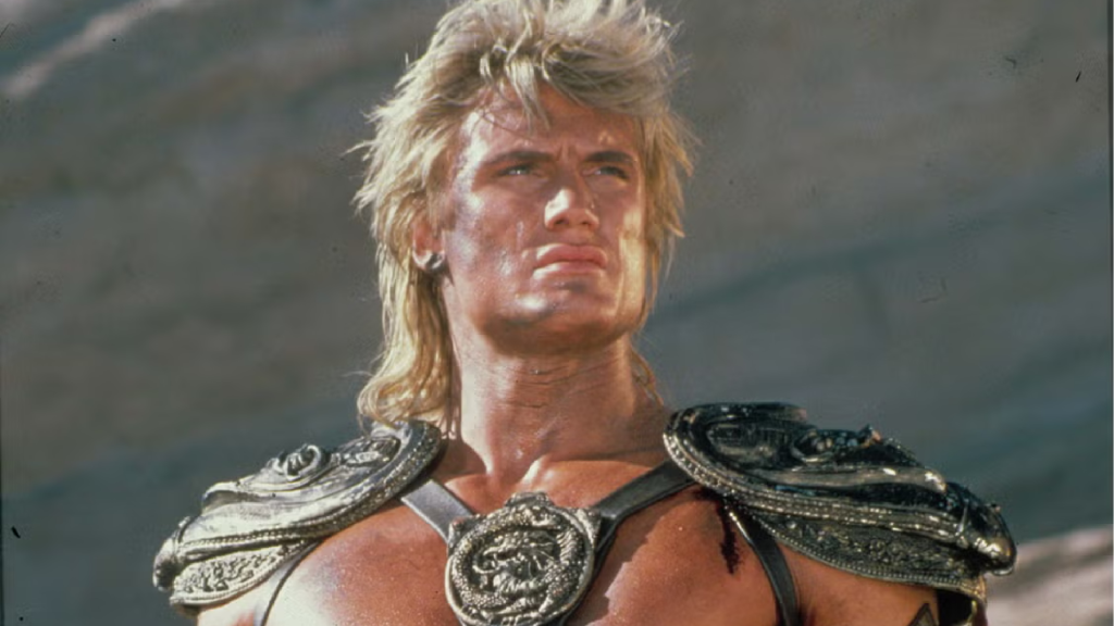 Dolph Lundgren as He-Man in Masters of the Universe live-action movie
