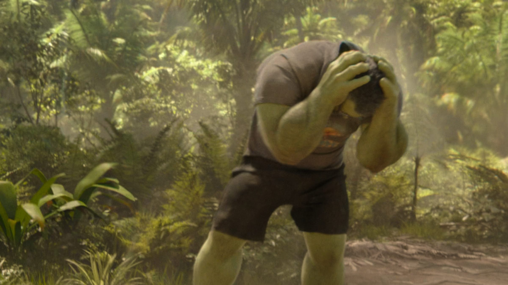 Hulk covering his ears in pain in She-Hulk: Attorney at Law (2022)