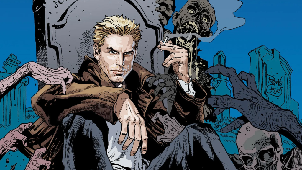 John Constantine smoking in DC Comics