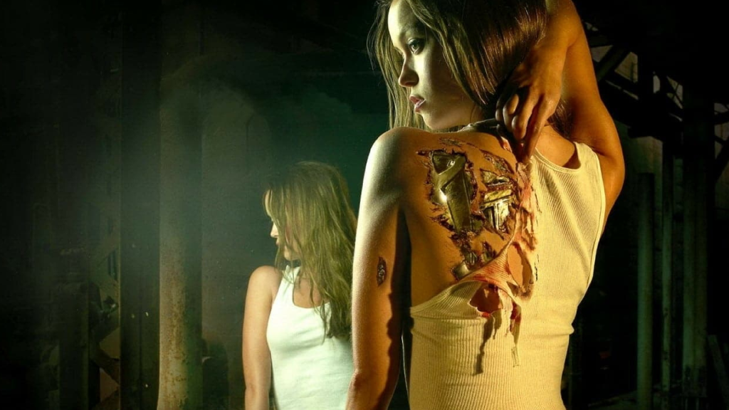 Summer Glau in a promotional image for Terminator: The Sarah Connor Chronicles