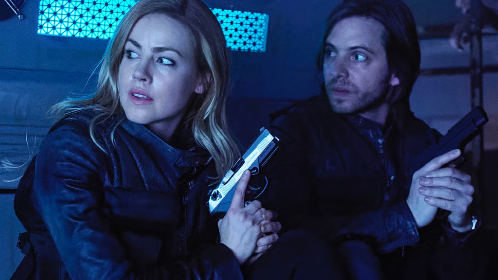 A still from 12 Monkeys TV show