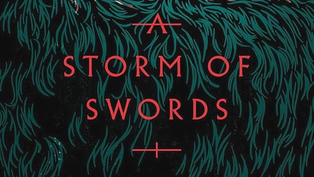 The cropped cover of A Storm of Swords by George R.R. Martin