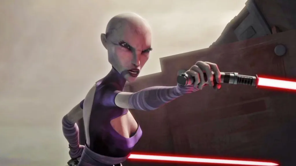 Asajj Ventress in the Star Wars animated universe