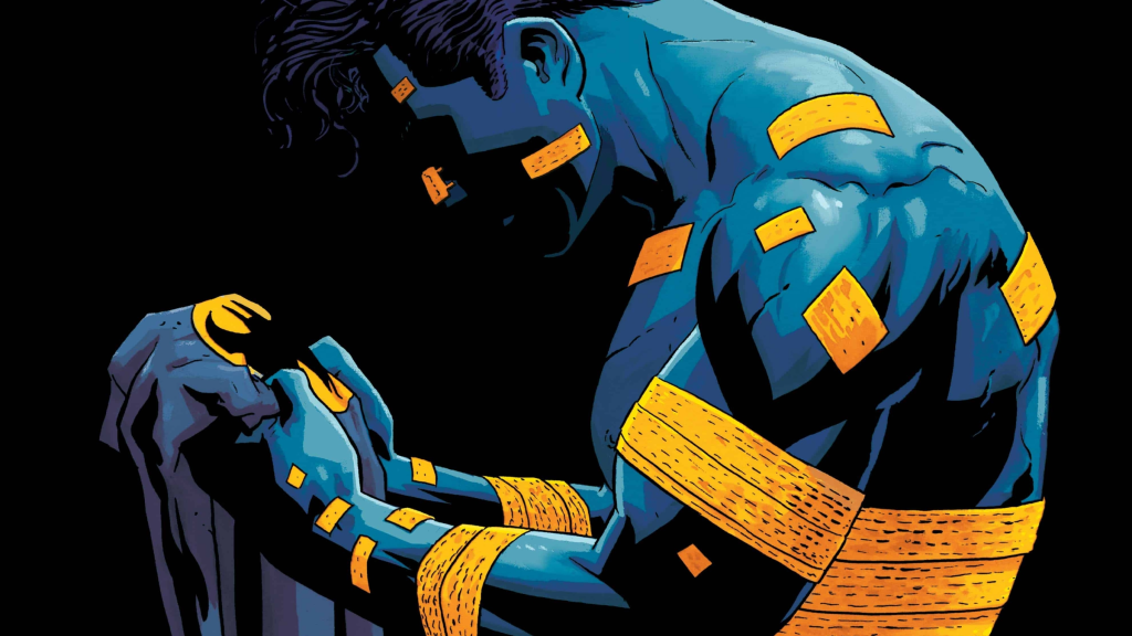 Batman Dark Patterns 12 Cover Batman looking at Costume