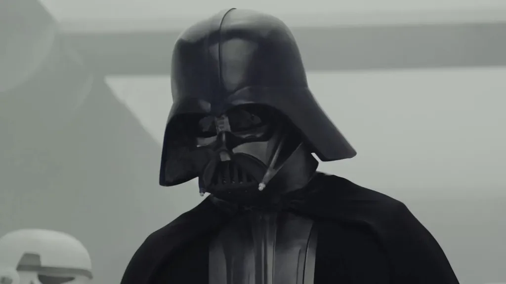 Darth Vader on Tantive IV in A New Hope