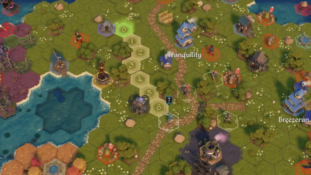 For the King 2 Hex Grid