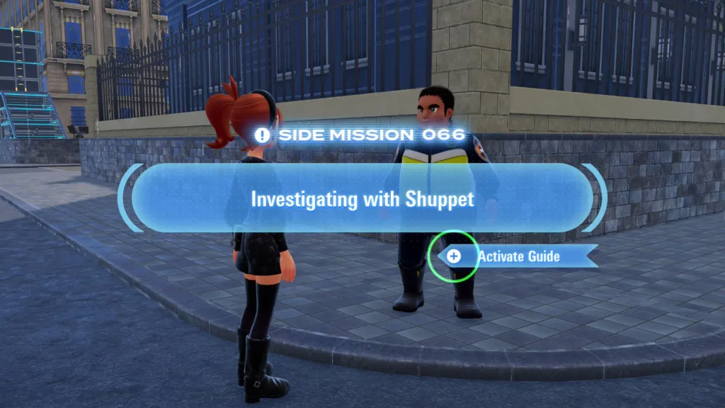 Investigating with Shuppet Side Mission Pokemon Legends Z-A