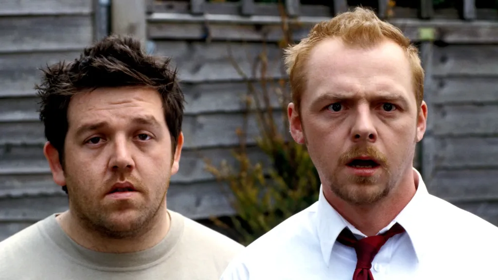 Nick Frost and Simon Pegg in Shaun of the Dead