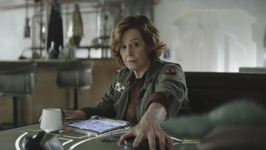 Sigourney Weaver as Colonel Ward in The Mandalorian and Grogu
