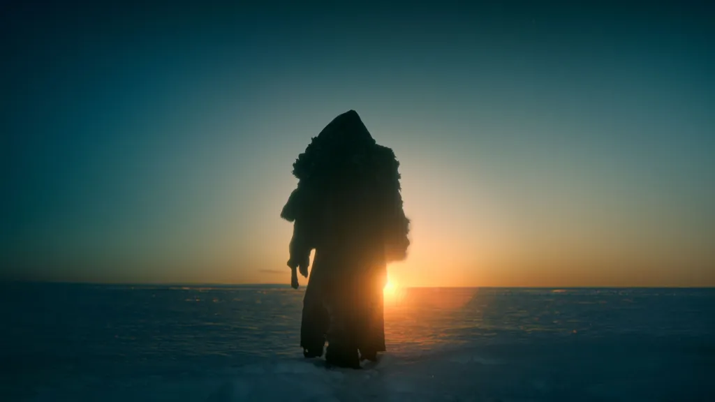 The Creature walking in Frankenstein