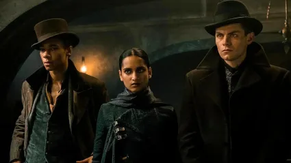 Jesper, Inej, and Kaz in Shadow and Bone Season 1