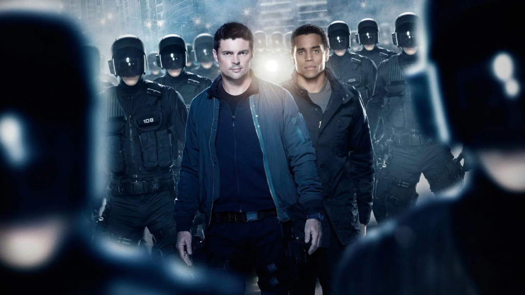 A promotional image for the TV show Almost Human