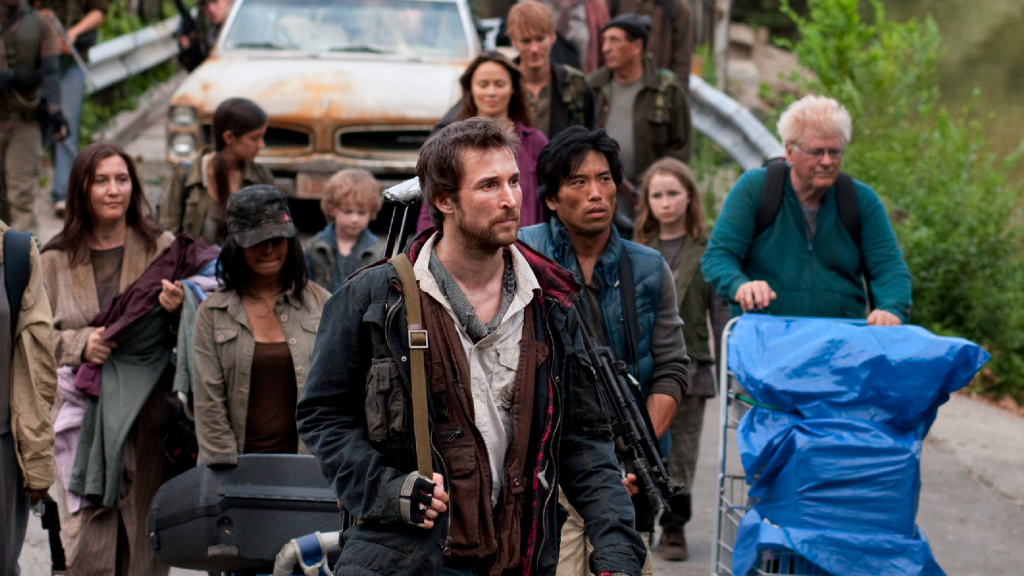 A still with Noah Wyle in Falling Skies