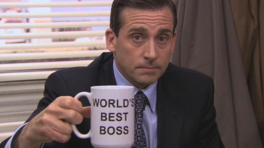 Steve Carell as Michael Scott in The Office
