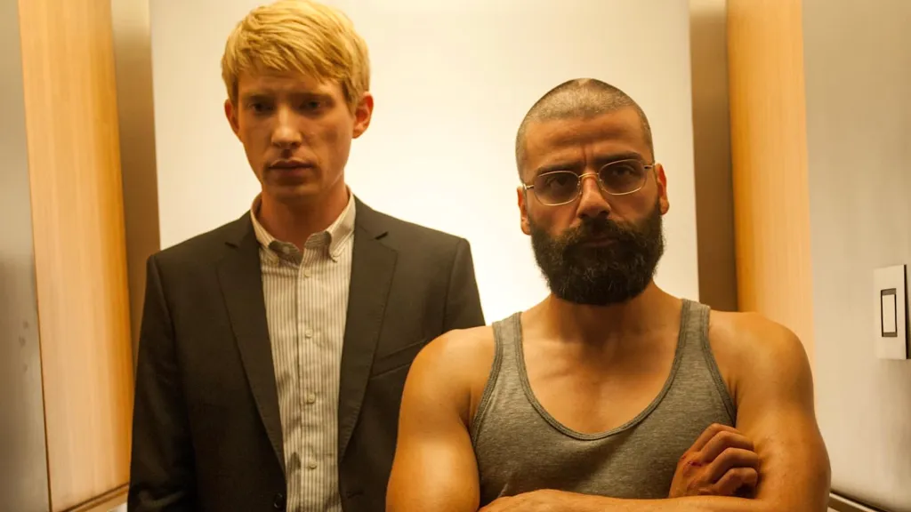 Oscar Isaac and Domhnall Gleeson in Ex Machina