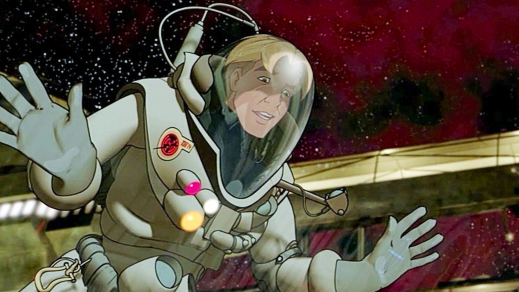 A still form the animated movie Titan A.E.