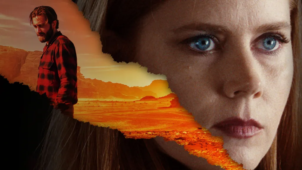 Amy Adams and Jake Gyllenhaal in the cover of Nocturnal Animals