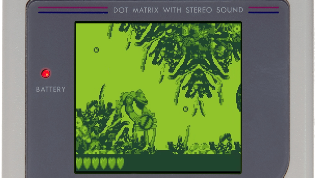 A screenshot from Donkey Kong Land III, showing Donkey Kong in a water level.