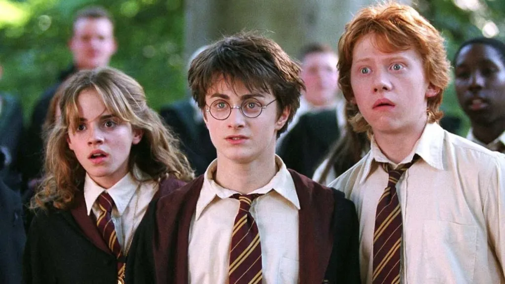 Harry Potter, Hermione Granger and Ron Weasley in Harry Potter