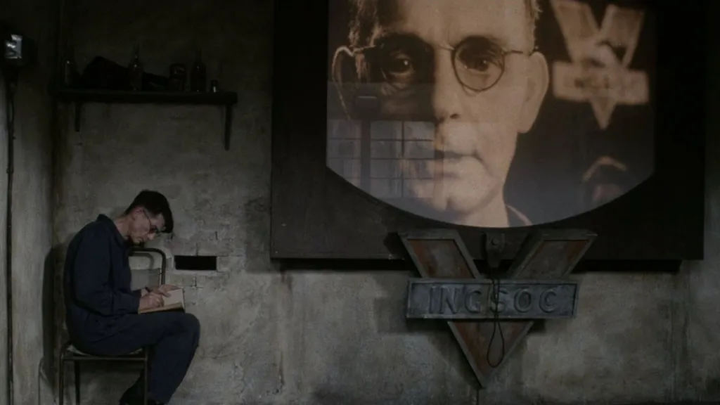 John Hurt as Winston Smith in Nineteen Eighty-Four