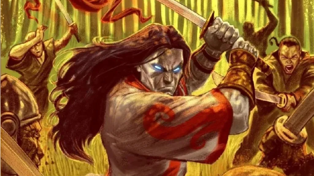 Gorgon battling enemies