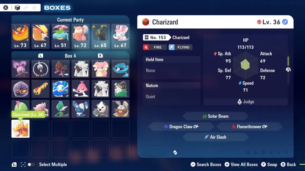 Mystery Gift Alpha Charizard Stats Legends Z-A