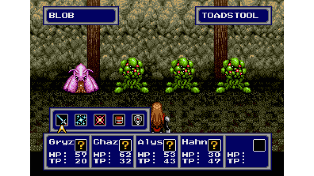 A screenshot from Phantasy Star IV on the Sega Genesis.