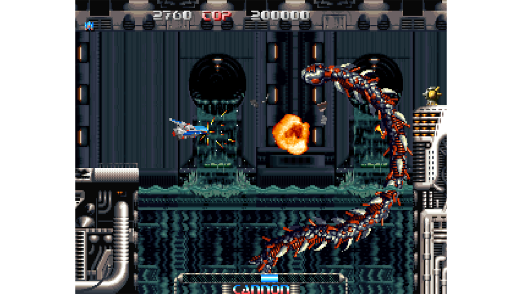 A screenshot from Pulstar on the SNK NeoGeo.