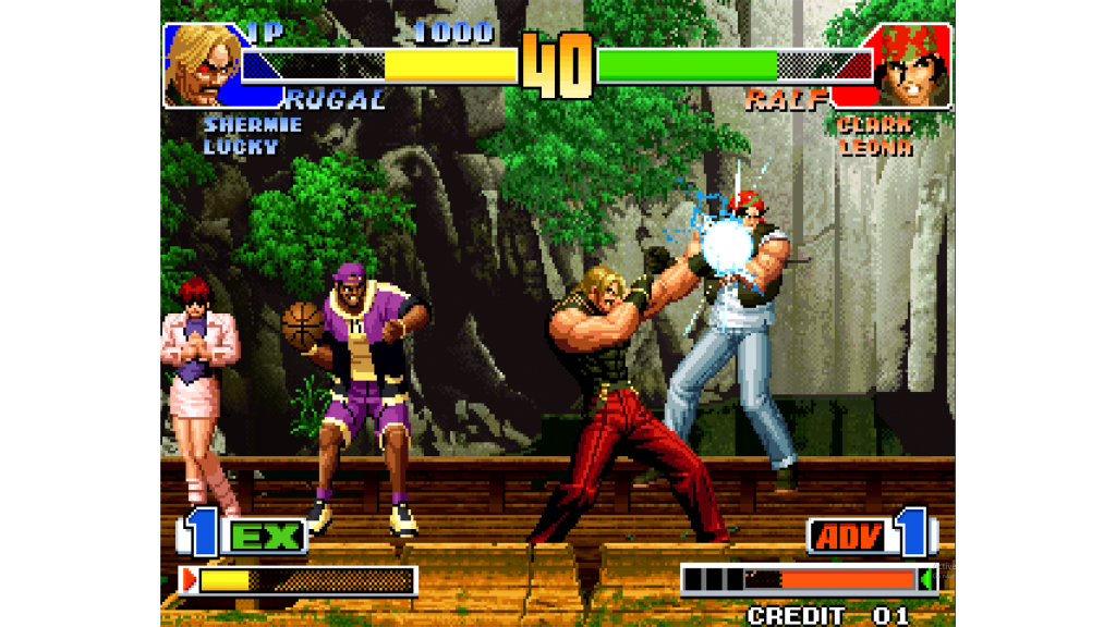 A screenshot from The King of Fighters '98 on the SNK NeoGeo.