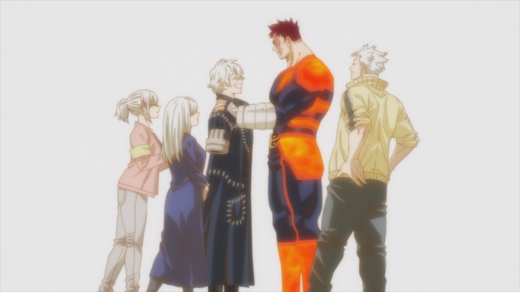 The Todoroki family in My Hero Academia