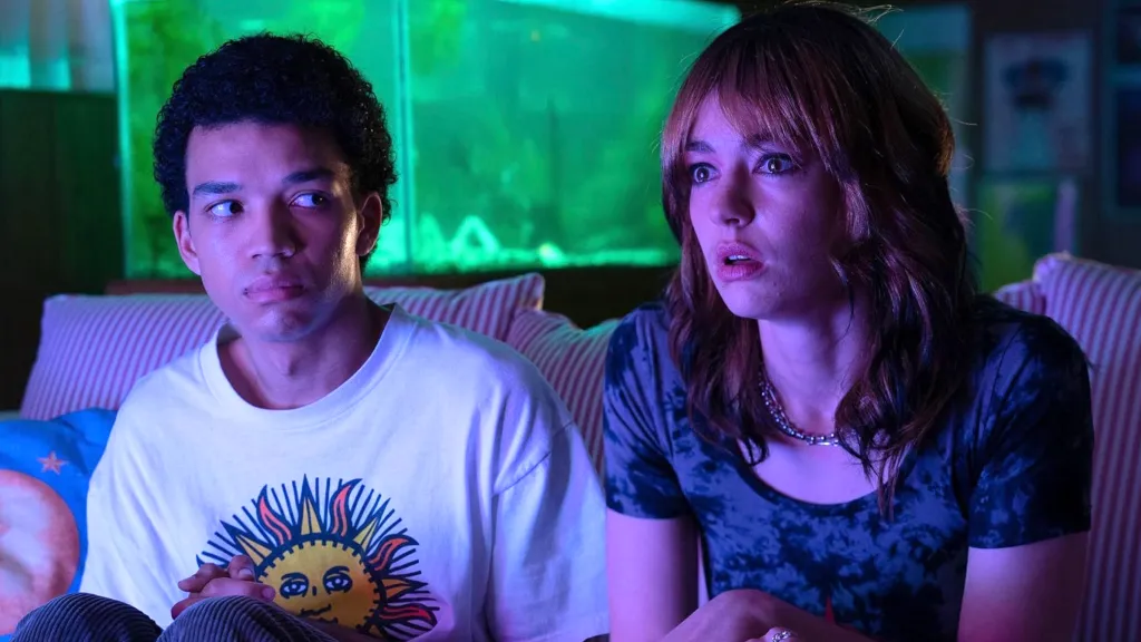 Justice Smith and Jack Haven in I Saw the TV Glow