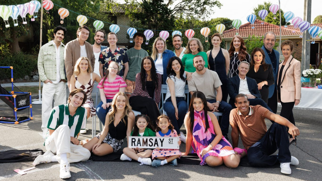 The cast of Neighbours in 2025