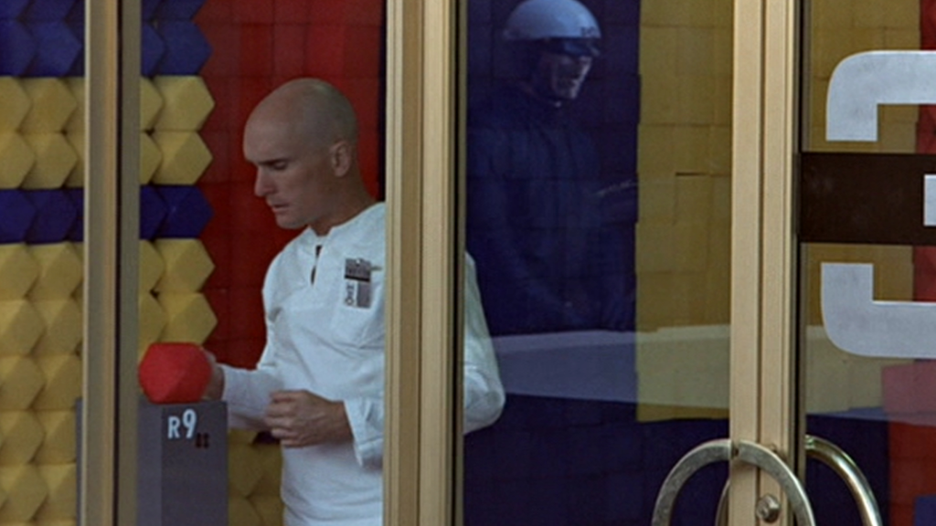 A still from George Lucas' THX1138