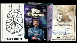 Topps Unveils First Marvel Studios Chrome Set With Actual Hand-Drawn Frank Miller Cards (Updated)