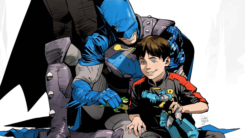 Batman with His Grandson Alfred
