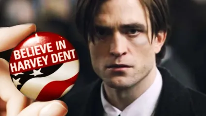 Bruce Wayne with Pin Badge