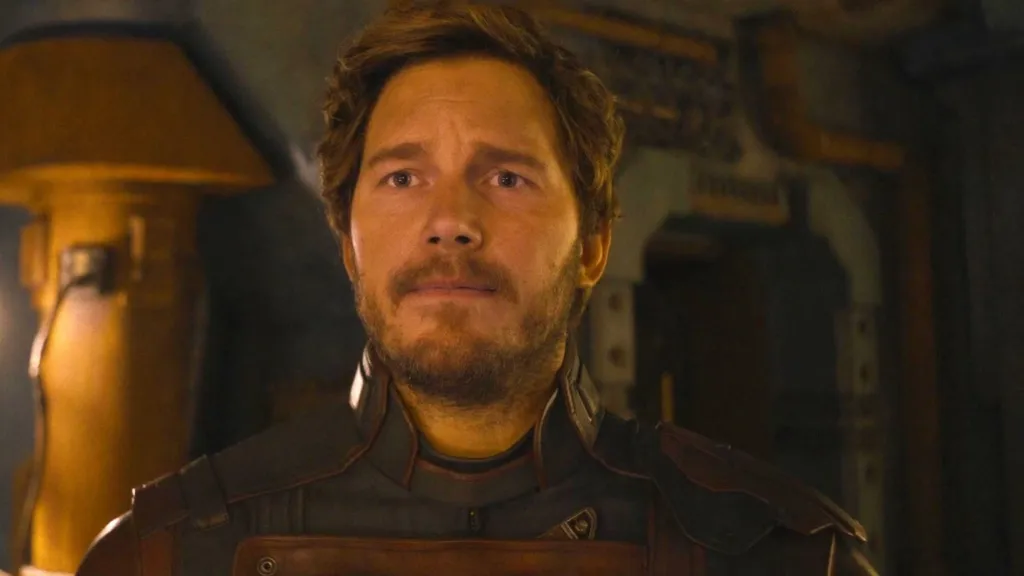 Chris Pratt as Star Lord in Guardians of the Galaxy 3