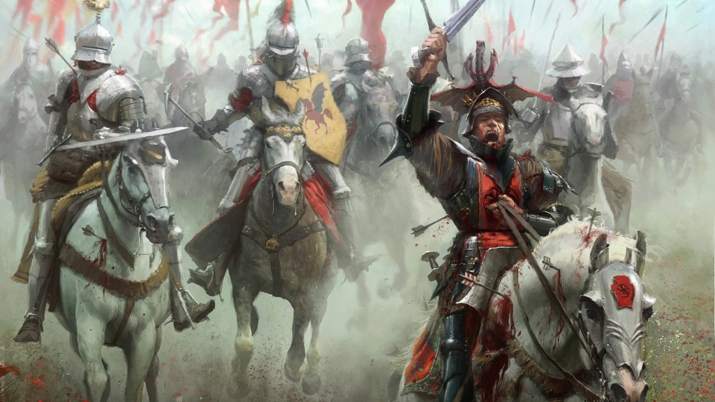 Daemon Blackfyre fights in the Battle of the Redgrass Field from The World of Ice and Fire