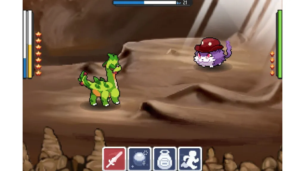 EvoCreo Battle Screenshot